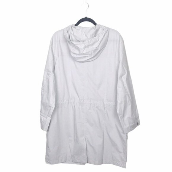 Equipment Light Gray Short Boven Parka Jacket - Picture 2 of 12